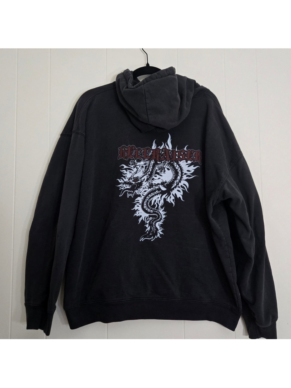 Brandy Melville black oversized hoodie